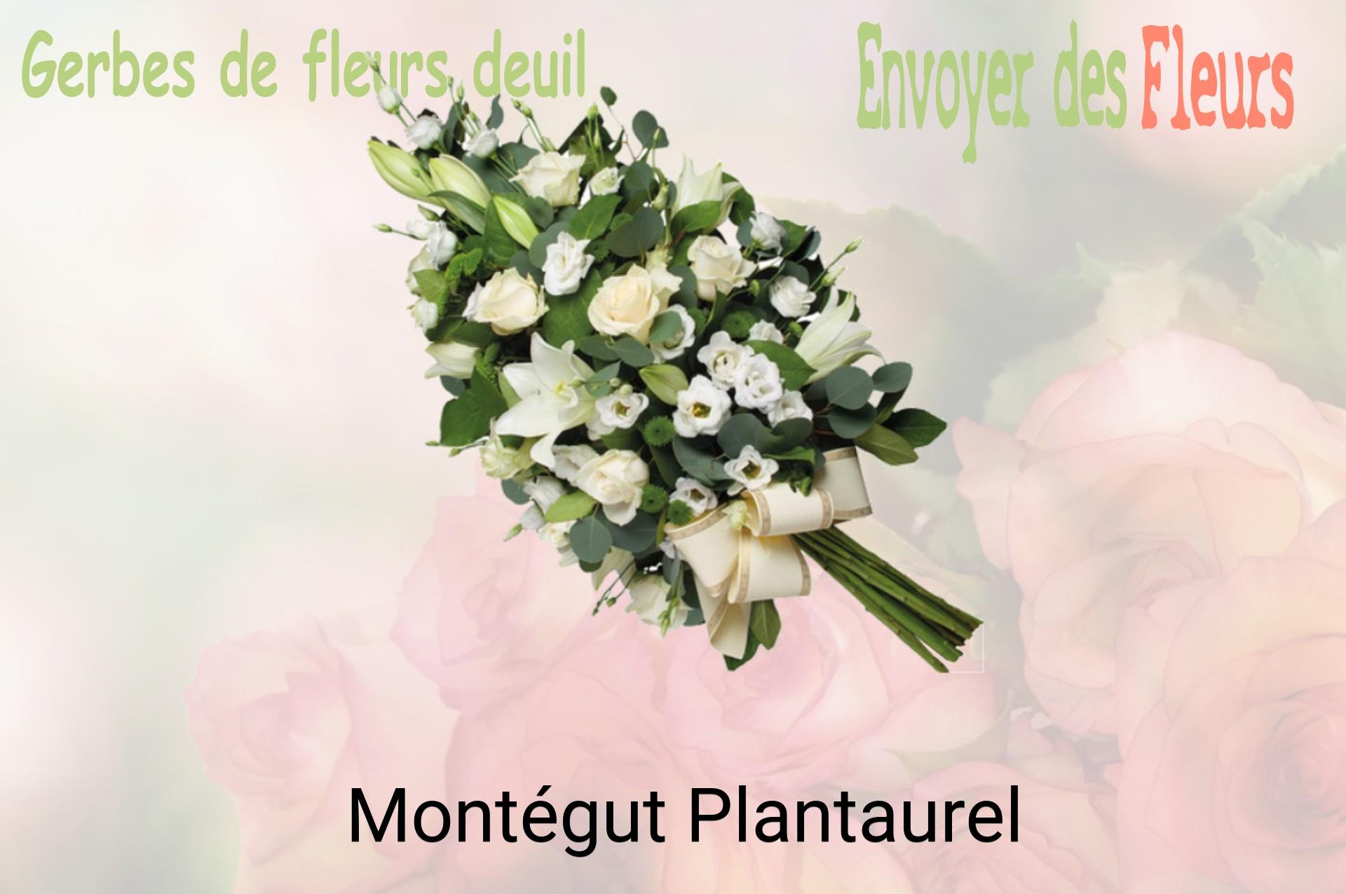 Gerbe de fleurs de deuil livrée à Montégut-Plantaurel